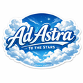 Ad Astra “To The Stars” Logo Sticker (3x3 Vinyl)